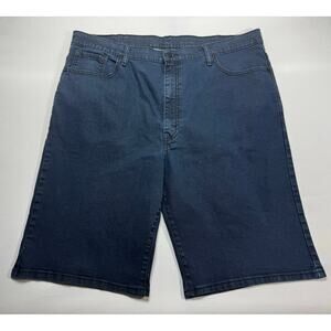 Levi's 569 Men's Loose Fit Blue Denim Shorts - Size 42 (42x11.5)